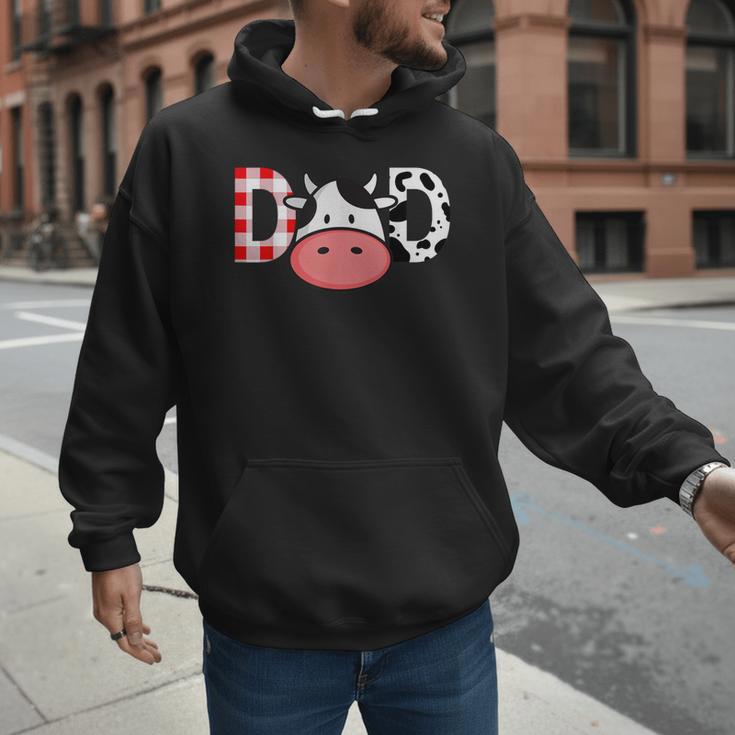 Cow Mom Or Dad Birthday Farm Birthday Party Men Hoodie