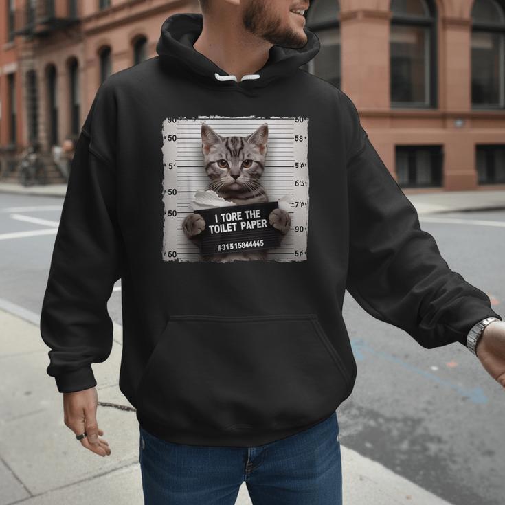 Cute Cat Mugshot Humorous Cat For Cats Lover Cat Mom Cat Dad Men Hoodie Cute Cat Mugshot Humorous Cat For Cats Lover Cat Mom Cat Dad Men Hoodie