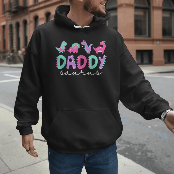 Cute Daddy Saurus Dad Dinosaur Birthday Boy Girl Family Men Hoodie
