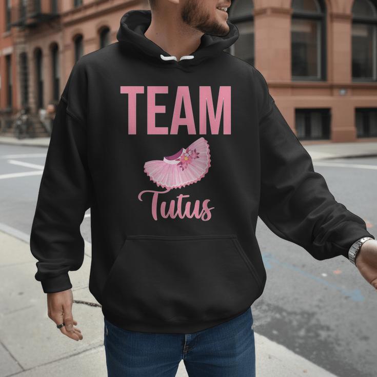 Cute Team Tutus Gender Reveal For Mom And Dad Men Hoodie
