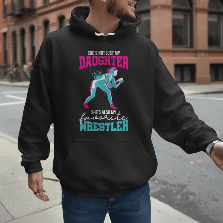 Cute Wrestling Daughter Favorite Wrestler Dad Mom Men Hoodie Cute Wrestling Daughter Favorite Wrestler Dad Mom Men Hoodie