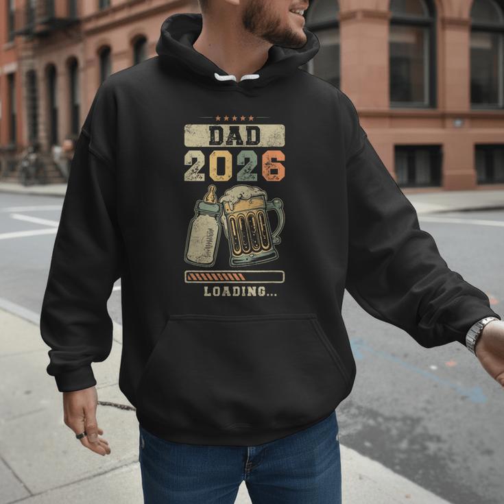 Dad 2026 Loading Baby Shower Going To Be a Dad Gender Reveal Men Hoodie