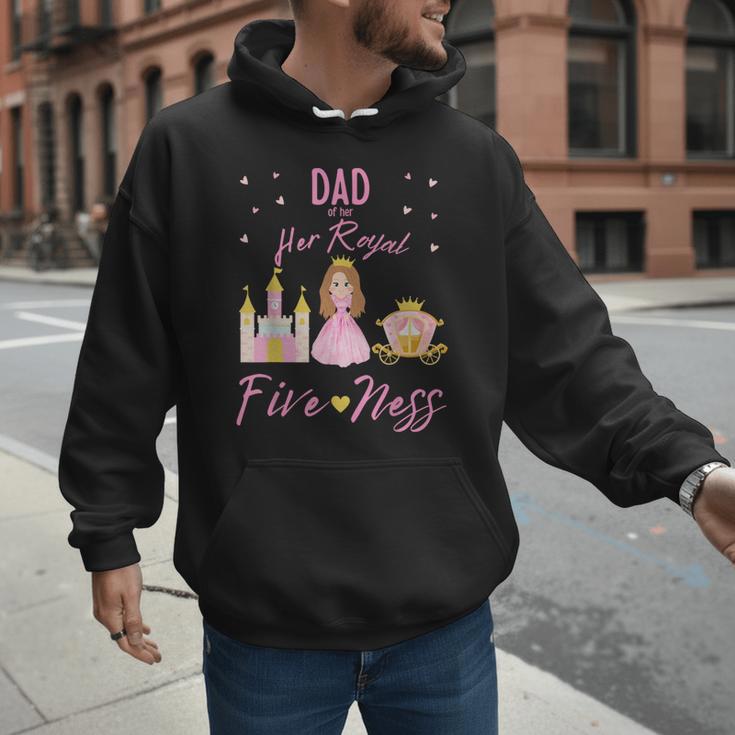 Dad 5th Birthday Her Royal Fiveness Princess Matching Men Hoodie