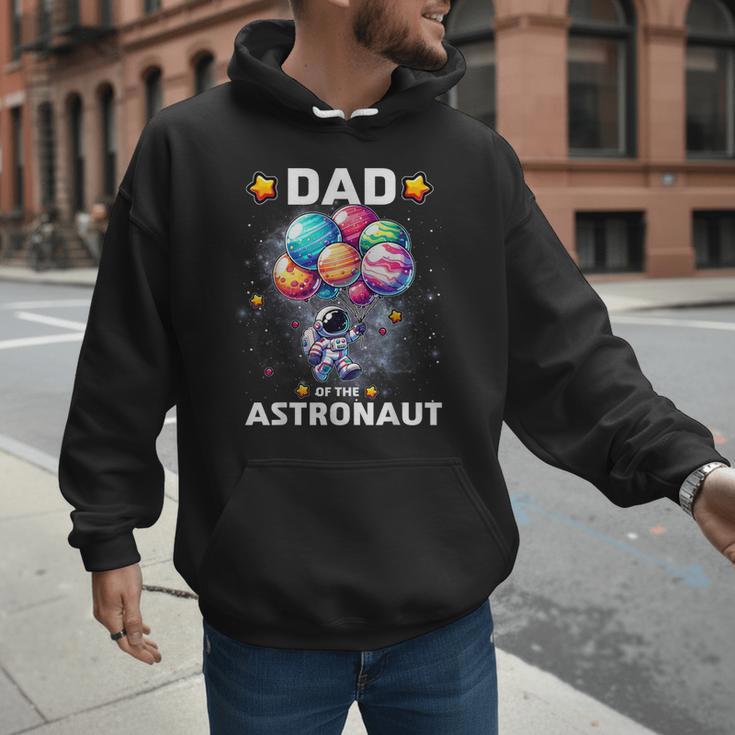 Dad Of The Astronaut Space Theme First Birthday Party Men Hoodie