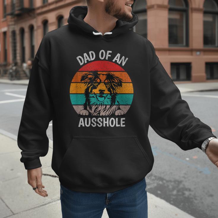 Dad Of An Ausshole Australian Shepherd Aussie Men Hoodie