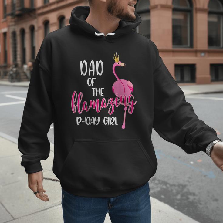 Dad Of B-Day Girl Flamazing Pink Flamingo Birthday Party Men Hoodie Dad Of B-Day Girl Flamazing Pink Flamingo Birthday Party Men Hoodie