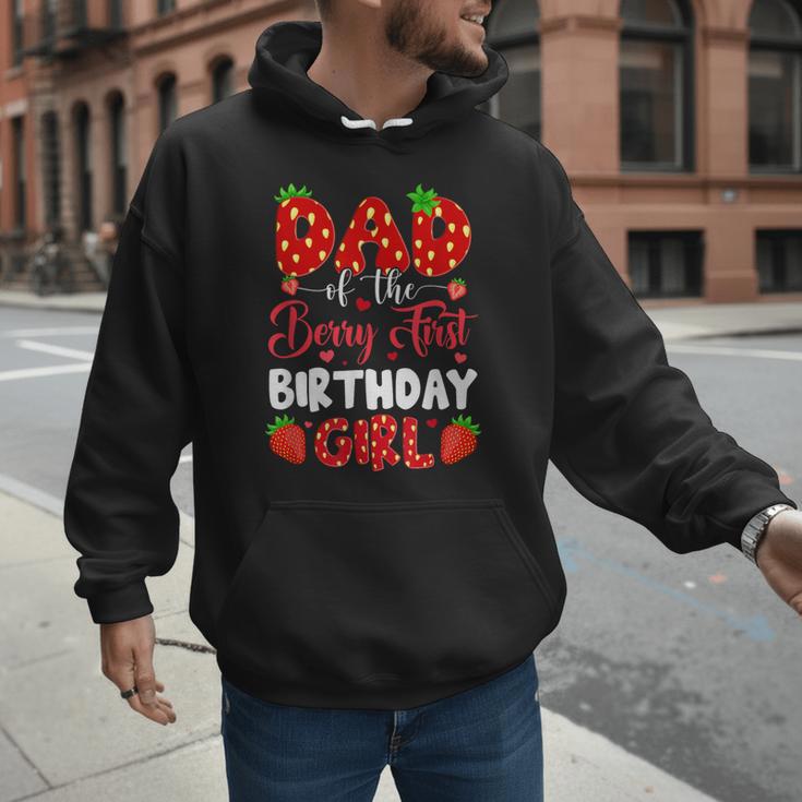 Dad Of The Berry First Birthday Of Girl Strawberry Men Hoodie