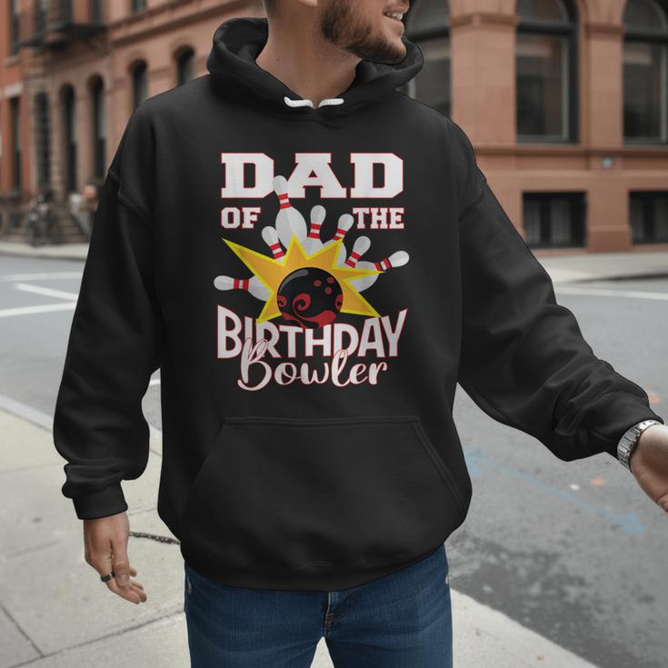 Dad Of The Birthday Bowler Kid Bowling Party Men Hoodie