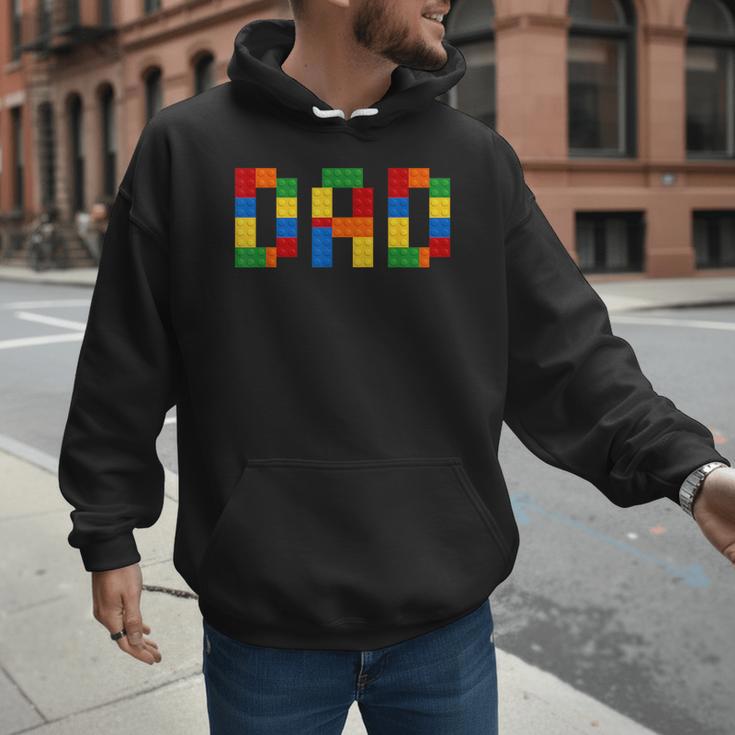 Dad Of The Birthday Boy Building Blocks Bricks Builder Men Hoodie