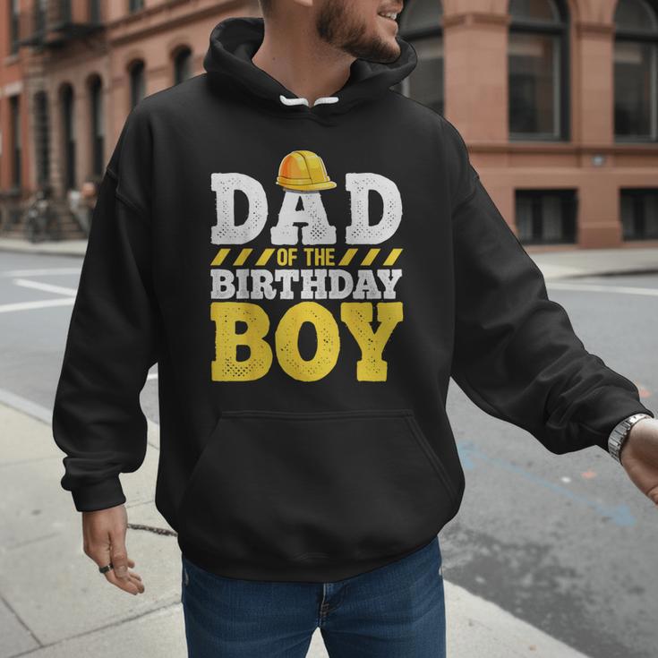 Dad Of The Birthday Boy Construction Birthday Party Hat Men Men Hoodie