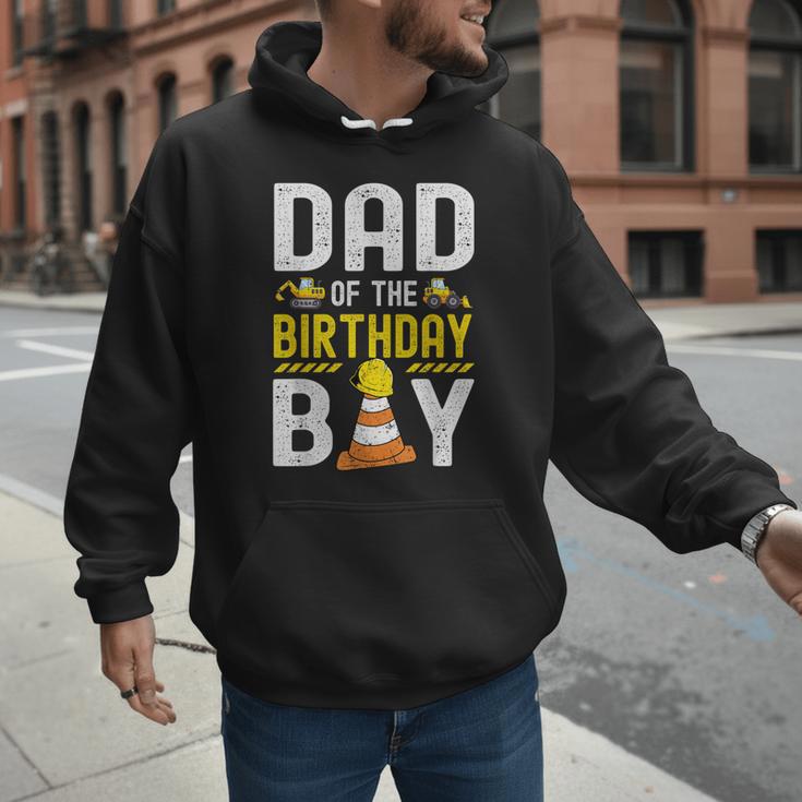 Dad Of The Birthday Boy Construction Worker Bday Men Hoodie