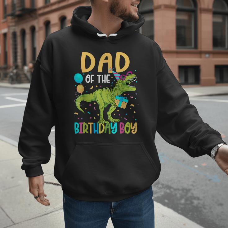 Dad Of The Birthday Boy Family Matching Dinosaur Squad Men Hoodie