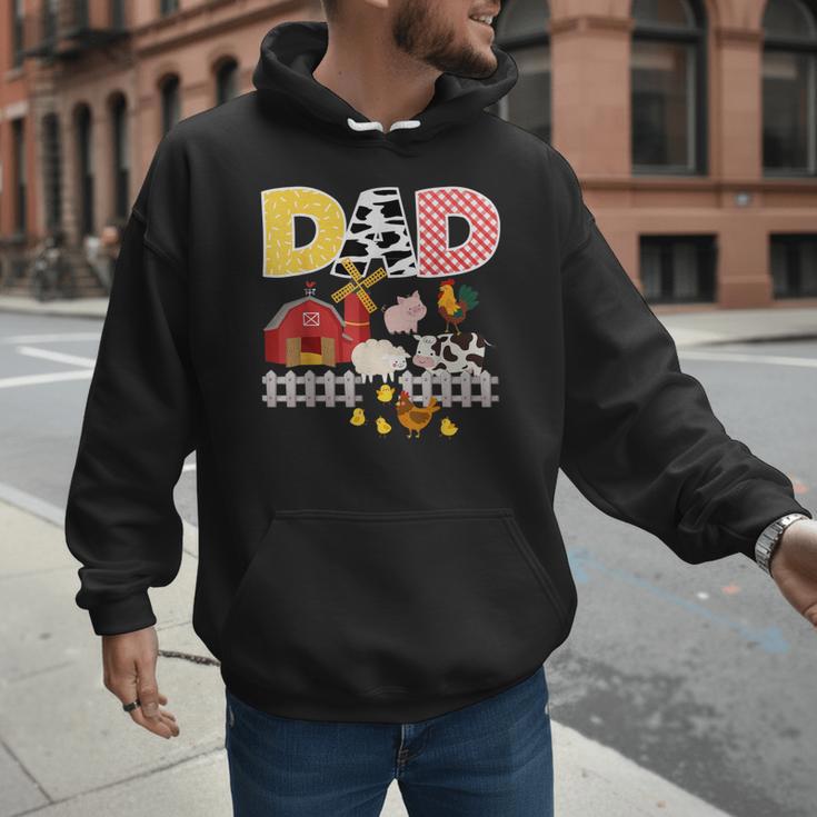 Dad Birthday Boy Farm Animal Farming Farmer Family B-Day Men Hoodie
