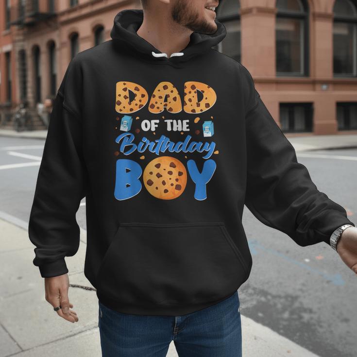 Dad Of The Birthday Boy Milk And Cookies 1 Year Old Men Hoodie