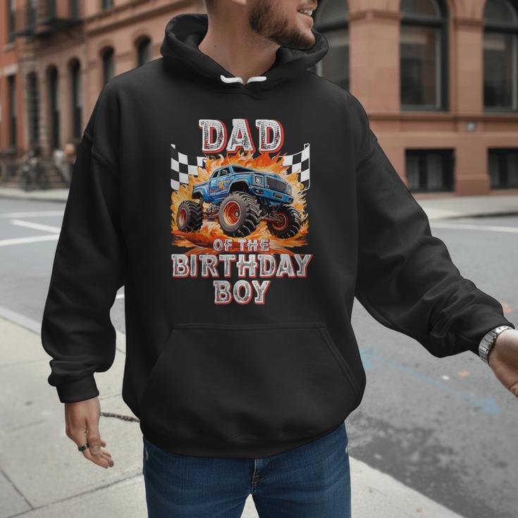 Dad Of The Birthday Boy Monster Truck Birthday Men Hoodie