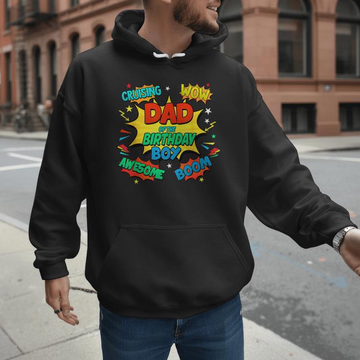 Dad Of The Birthday Boy Shirt Father Superhero Comic Party Men Hoodie