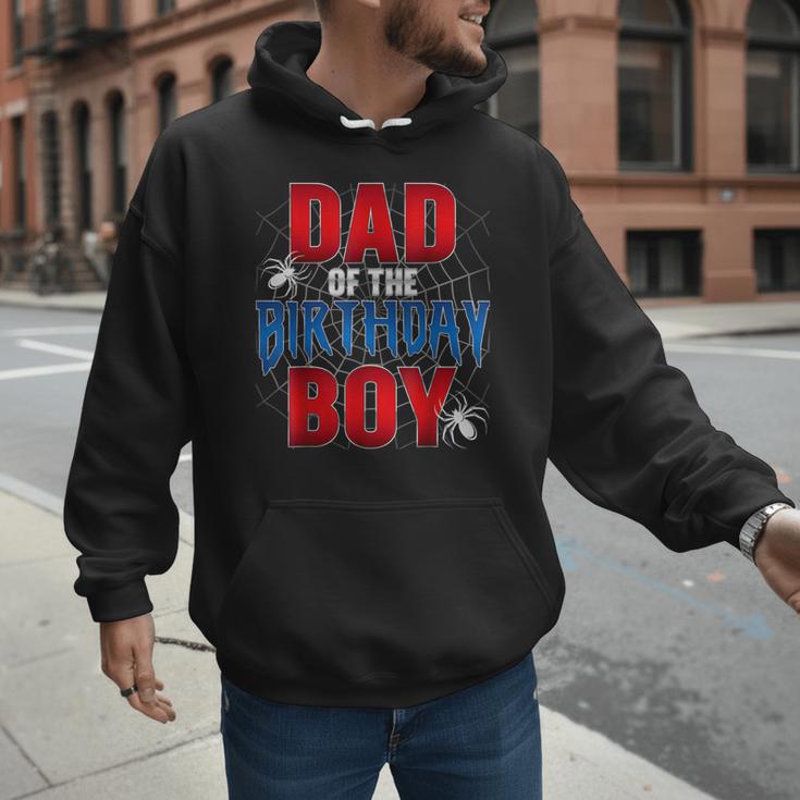 Dad Of The Birthday Boy Spider Web Birthday Party Matching Men Hoodie Dad Of The Birthday Boy Spider Web Birthday Party Matching Men Hoodie