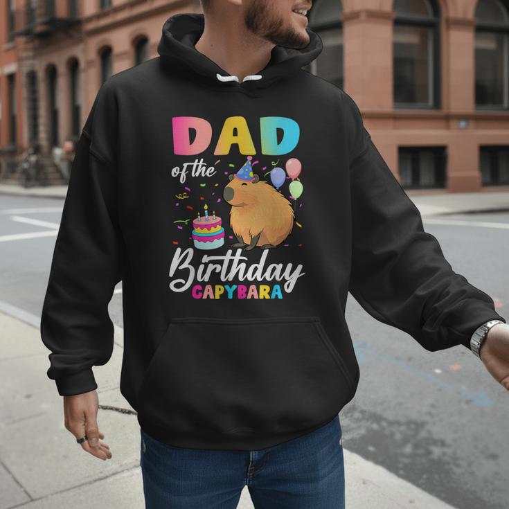 Dad Of The Birthday Capybara Girl Bday Party Family Men Hoodie Dad Of The Birthday Capybara Girl Bday Party Family Men Hoodie