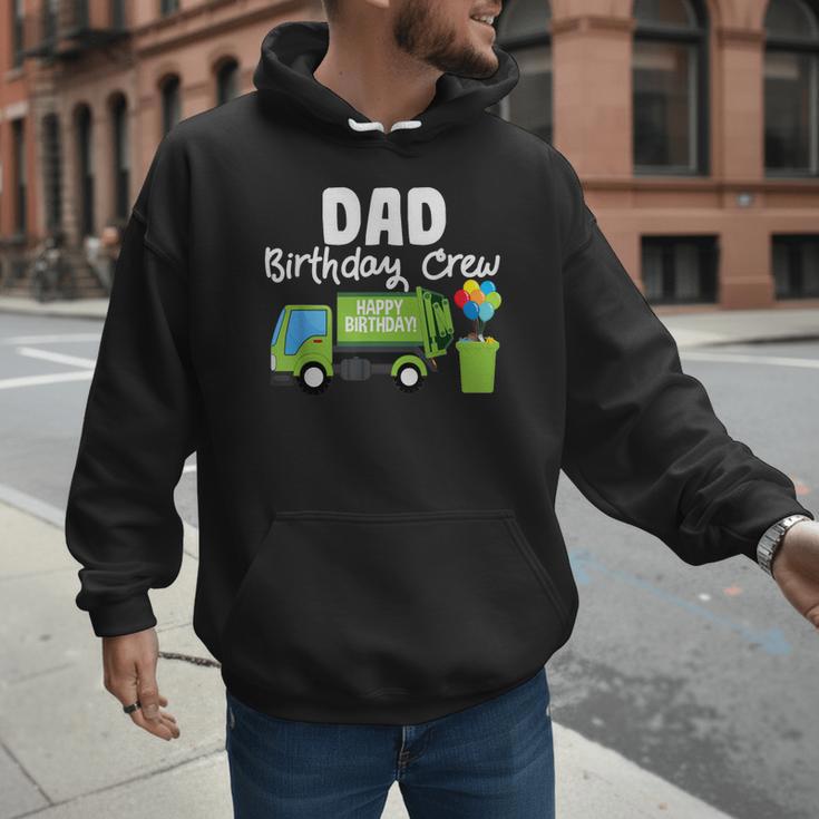 Dad Birthday Crew Garbage Truck Birthday Party T-Shirt Men Hoodie