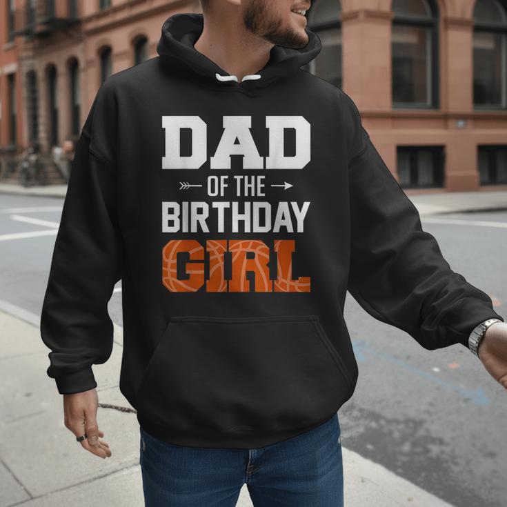 Dad Of The Birthday Girl Basketball Dad Family Matching Men Hoodie