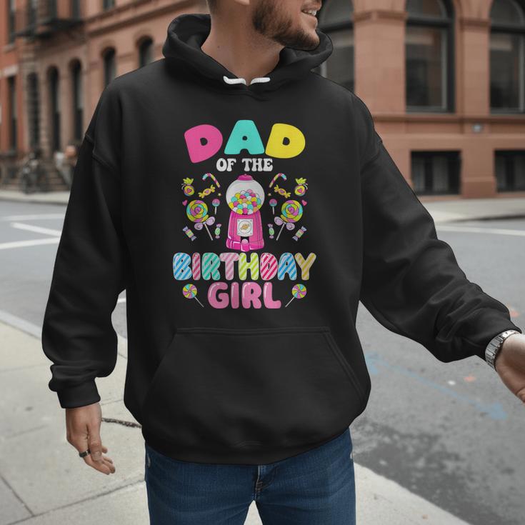 Dad Of The Birthday Girl Candy Family Bday Party Men Hoodie