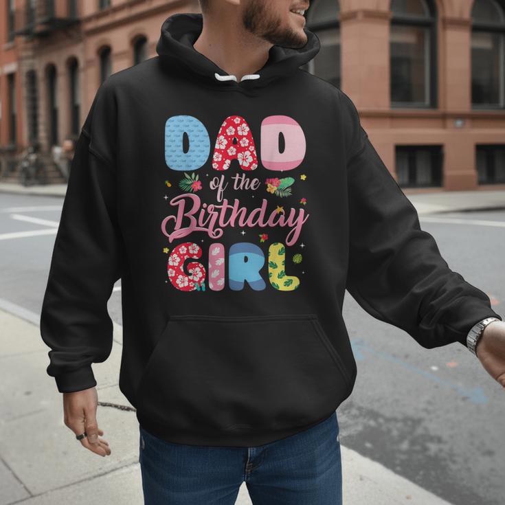 Dad Of The Birthday Girl Family Summer Beach Birthday Party Men Hoodie