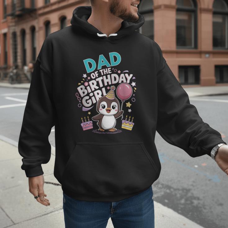 Dad Of The Birthday Girl Pesto Baby Penguin Party Men Hoodie