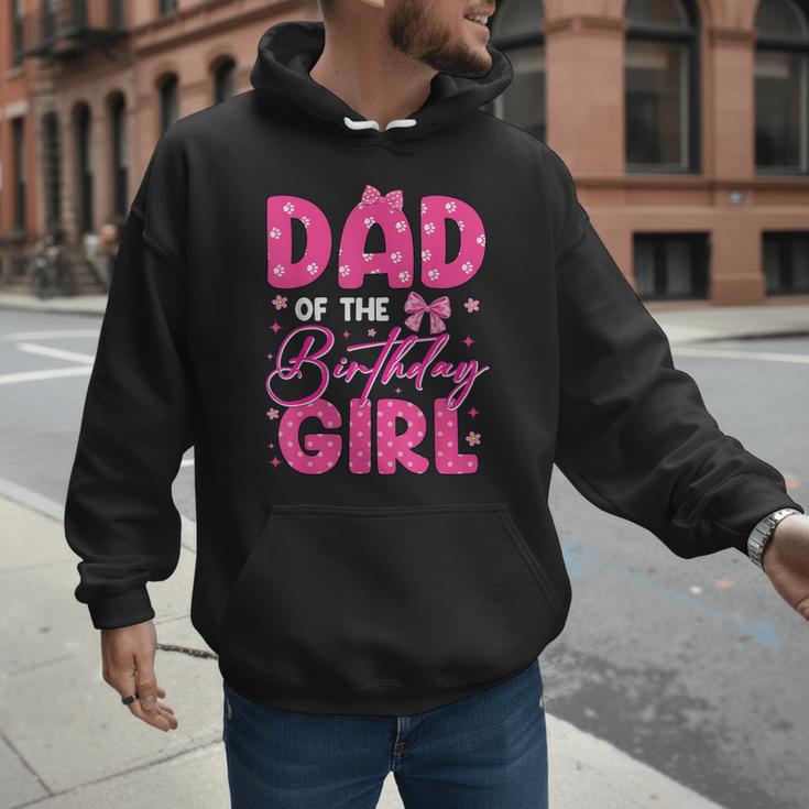 Dad Of The Birthday Girl Pink Bow Birthday Girl Family Men Hoodie Dad Of The Birthday Girl Pink Bow Birthday Girl Family Men Hoodie