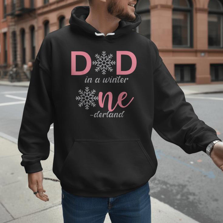 Dad Of The Birthday For Girl Winter Onederland 1st Birthday Men Hoodie