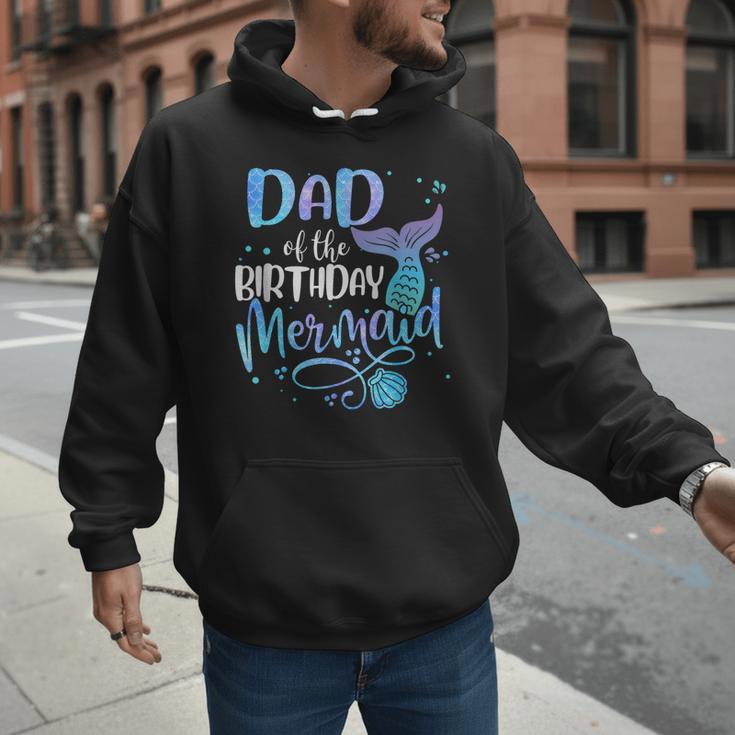 Dad Of The Birthday Mermaid Family Matching Father Dad Papa Men Hoodie