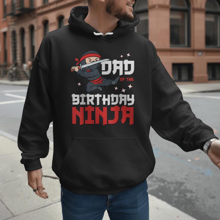 Dad Of The Birthday Ninja Daddy Party Best Father Boy Pop Men Hoodie