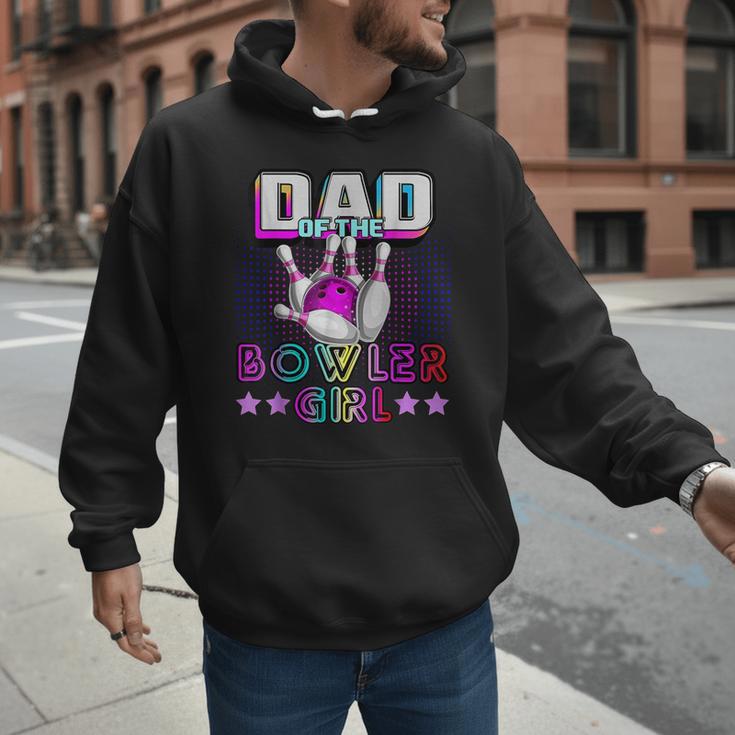 Dad Of The Bowler Girl Matching Family Bowling Birthday Men Hoodie Dad Of The Bowler Girl Matching Family Bowling Birthday Men Hoodie