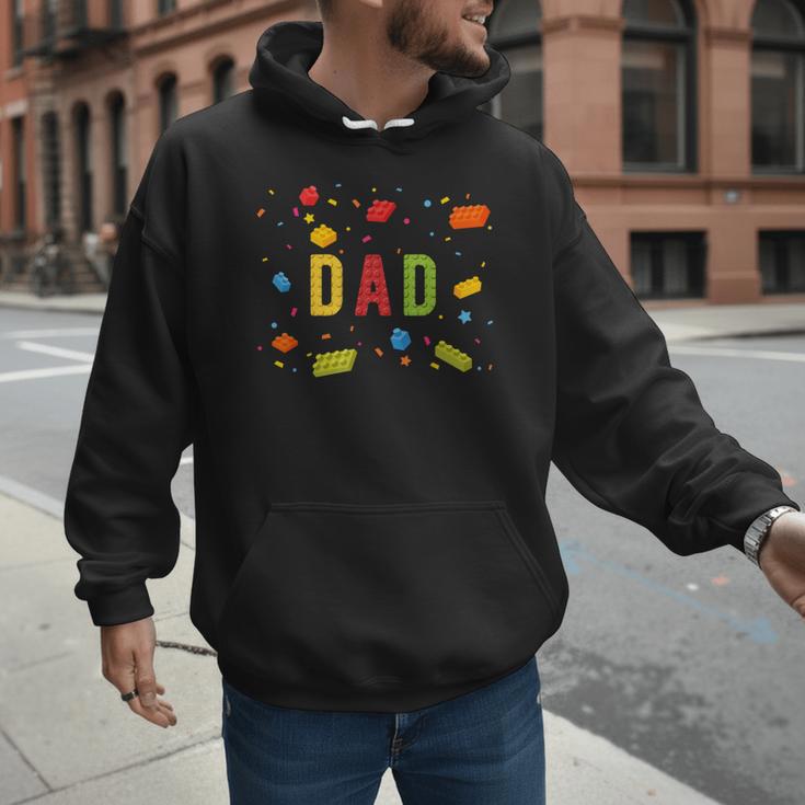Dad Building Blocks Birthday Boy Men Hoodie