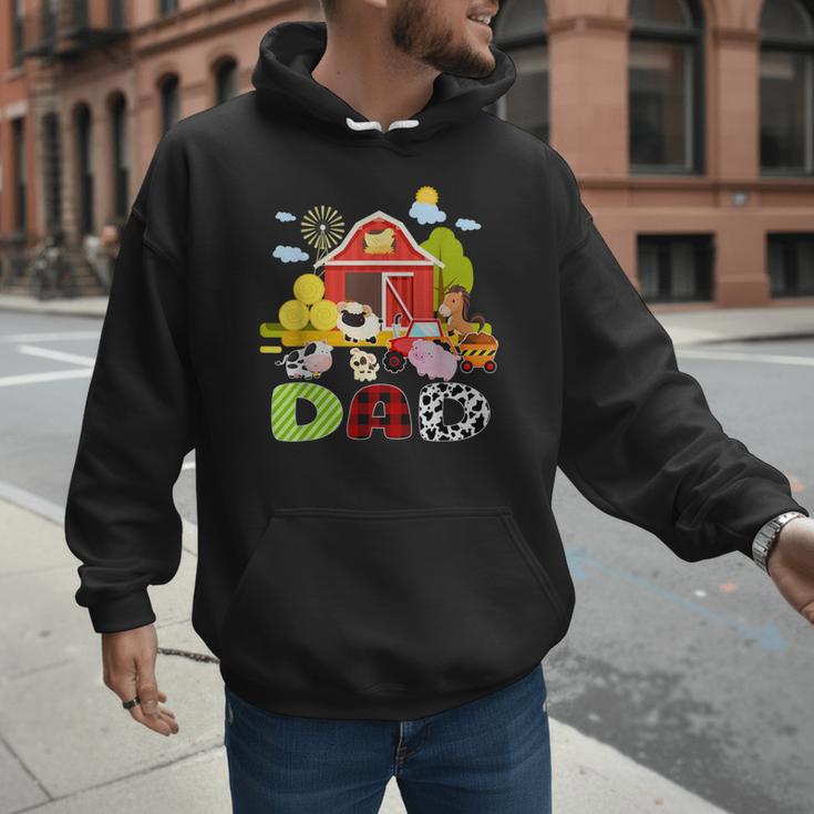 Dad Farm Animal Birthday Family Matching Party Men Hoodie