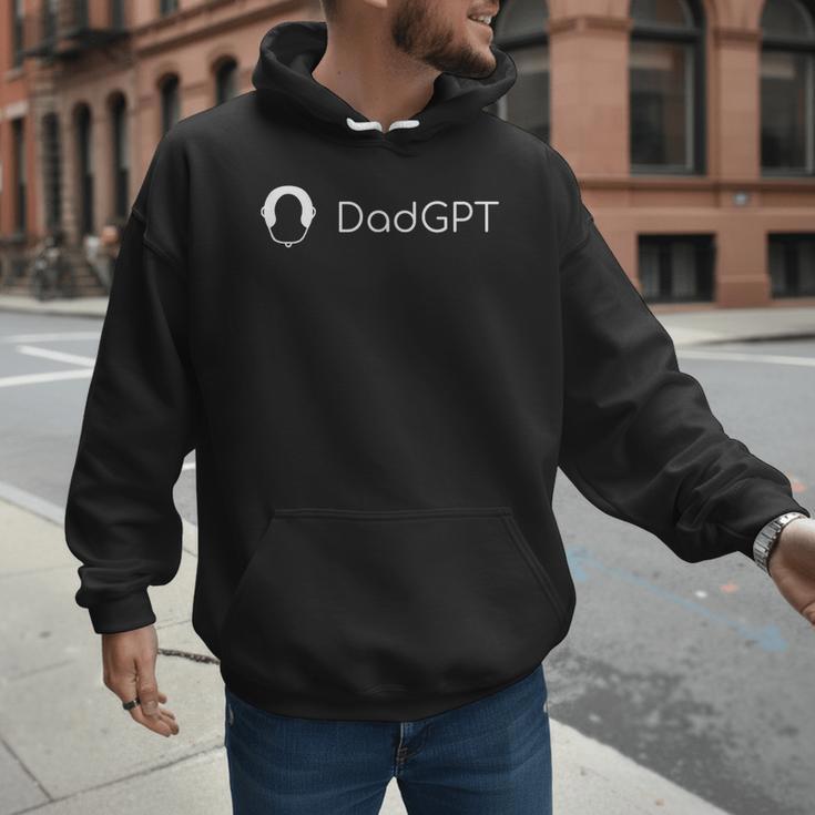 Dad GPT Bald AI Men Hoodie