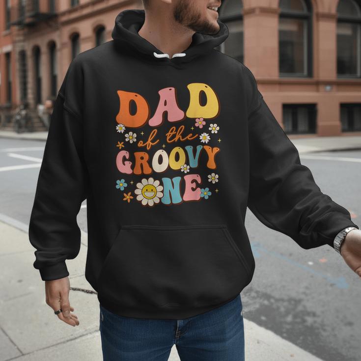 Dad Of The Groovy One 1st Birthday Pregnancy Announcement Men Hoodie Dad Of The Groovy One 1st Birthday Pregnancy Announcement Men Hoodie