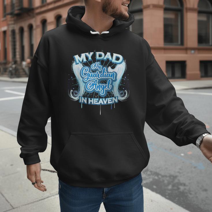 My Dad Is My Guardian Angel In Heaven Loss Father Memorial Men Hoodie My Dad Is My Guardian Angel In Heaven Loss Father Memorial Men Hoodie