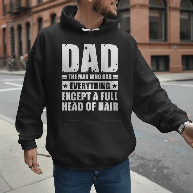 Dad The Man Who Has Everything But Hair Father's Day Men Hoodie