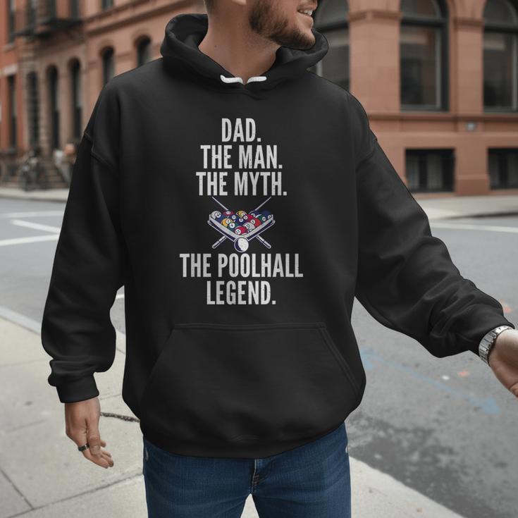 Dad The Man The Myth The Poolhall Legend Pool Billiards Dad Men Hoodie