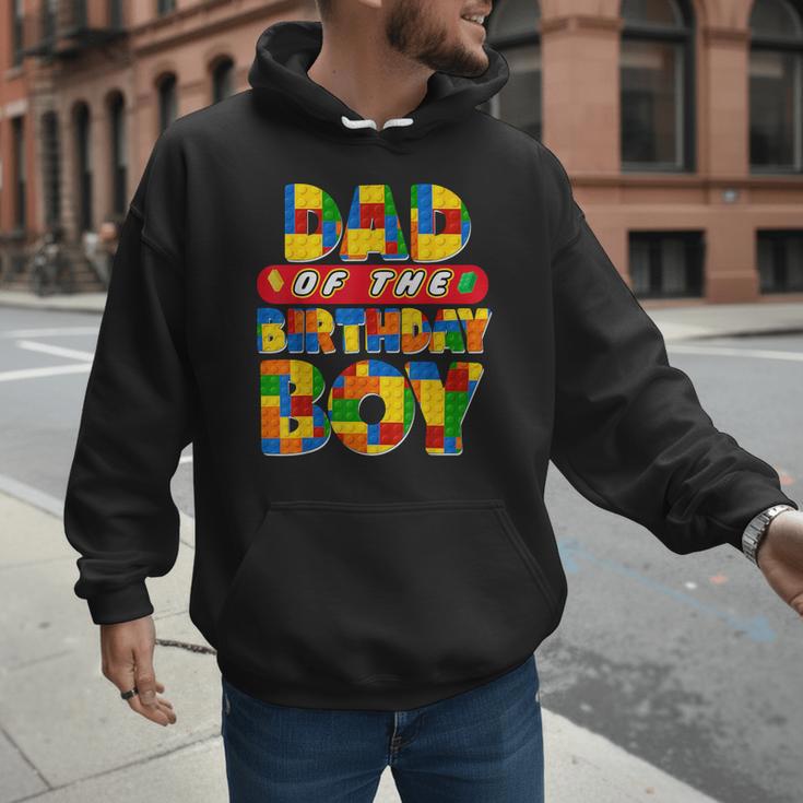 Dad And Mom Birthday Boy Building Bricks Family Party Decor Men Hoodie Dad And Mom Birthday Boy Building Bricks Family Party Decor Men Hoodie
