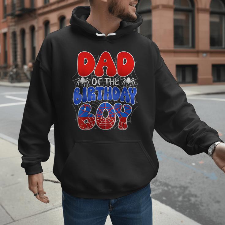 Dad And Mom Birthday Boy Spider Family Matching Men Hoodie