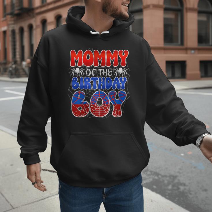 Dad And Mom Mommy Birthday Boy Spider Family Matching Men Hoodie