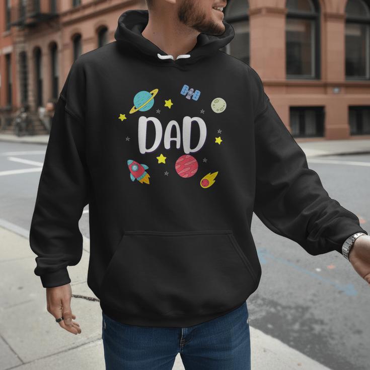 Dad Outer Space Galaxy Birthday For Family Men Hoodie