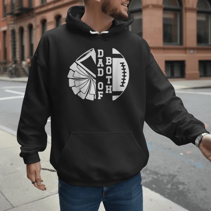 Dad Of Both Proud Football And Cheer Dad Men Hoodie