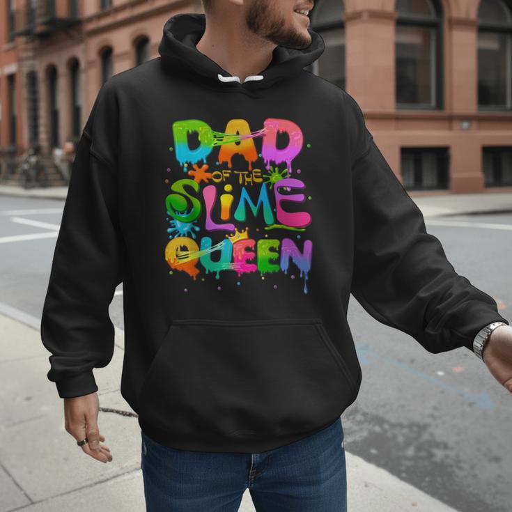 Dad Of The Slime Queen Birthday Family Matching Party Men Hoodie