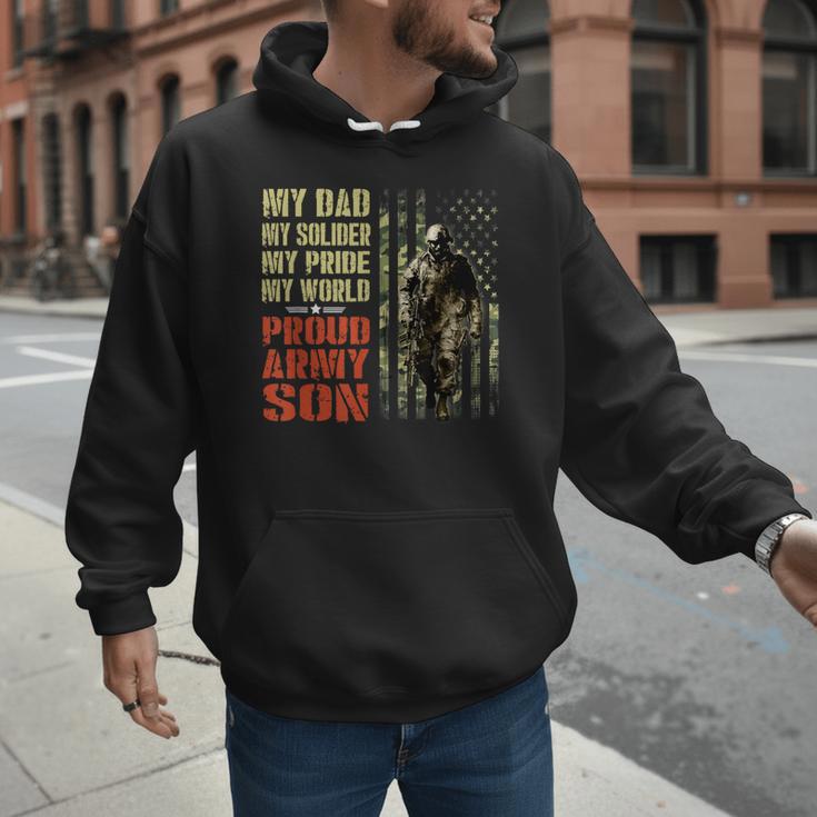 My Dad Is A Soldier Hero Proud Army Son US Military Men Hoodie My Dad Is A Soldier Hero Proud Army Son US Military Men Hoodie