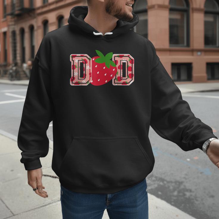 Dad Strawberry Birthday Men Hoodie