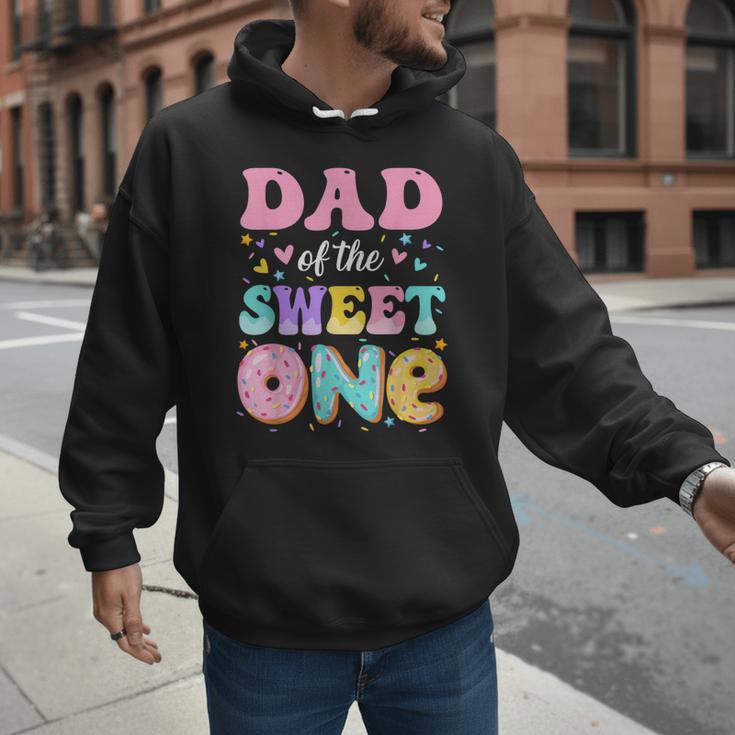Dad Of The Sweet One 1st Birthday Donut Bday Party Men Hoodie