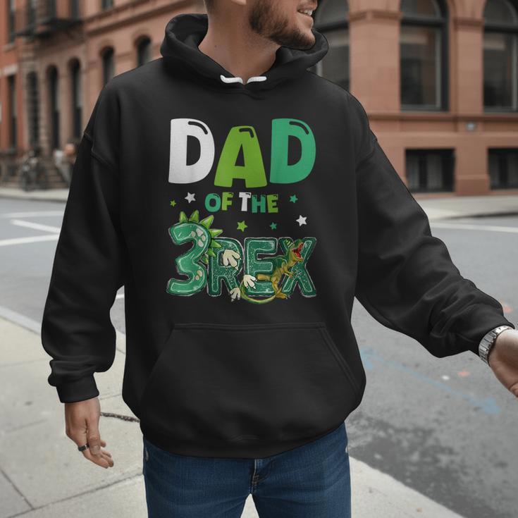 Dad Of The Three Rex Birthday Dinosaur Family Matching Men Hoodie