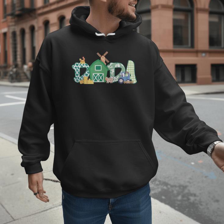Dada Farm Animal Birthday Family Matching Party Dad Father Men Hoodie